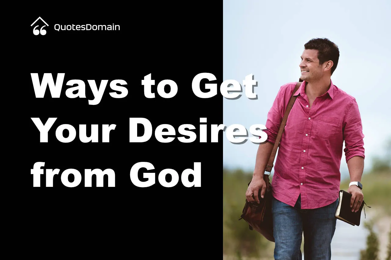 Learn how to get from God